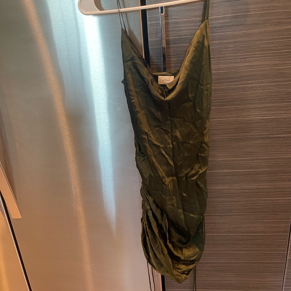 Wilfred Silk Olive Dress